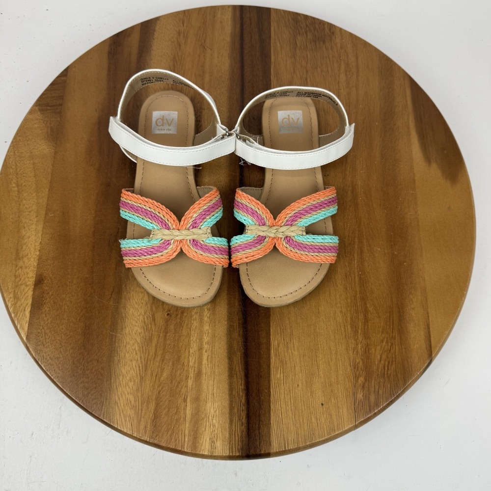 Big Kids Dolce Vita Chelly Woven Spring Slingback Comfort Sandals Size 2 Y GUC